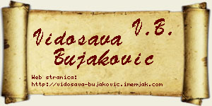 Vidosava Bujaković vizit kartica